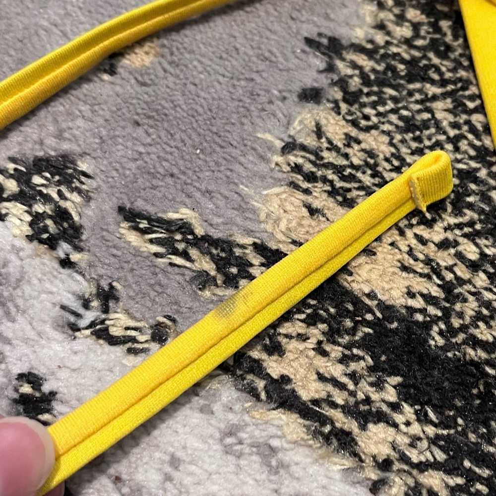 Speedo Colorblock tie back Bikini Top Red Blue Yellow XS - Picture 5 of 7